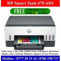 HP Smart Tank 670 Printer Price in Sri Lanka – Duplex WiFi Ink Tank Printer