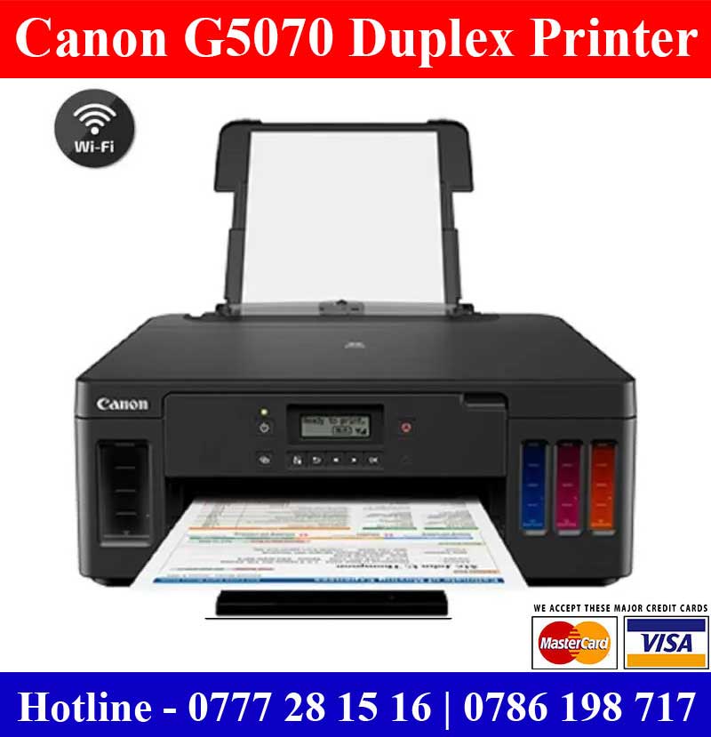 Canon PIXMA G5070 Printer Price in Sri Lnaka. Duplex Colour wifi Printer