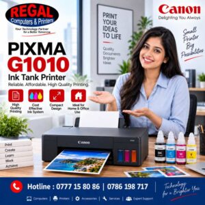 Canon PIXMA G1010 Printer Price in Sri Lanka. Colour Ink Tank Printer