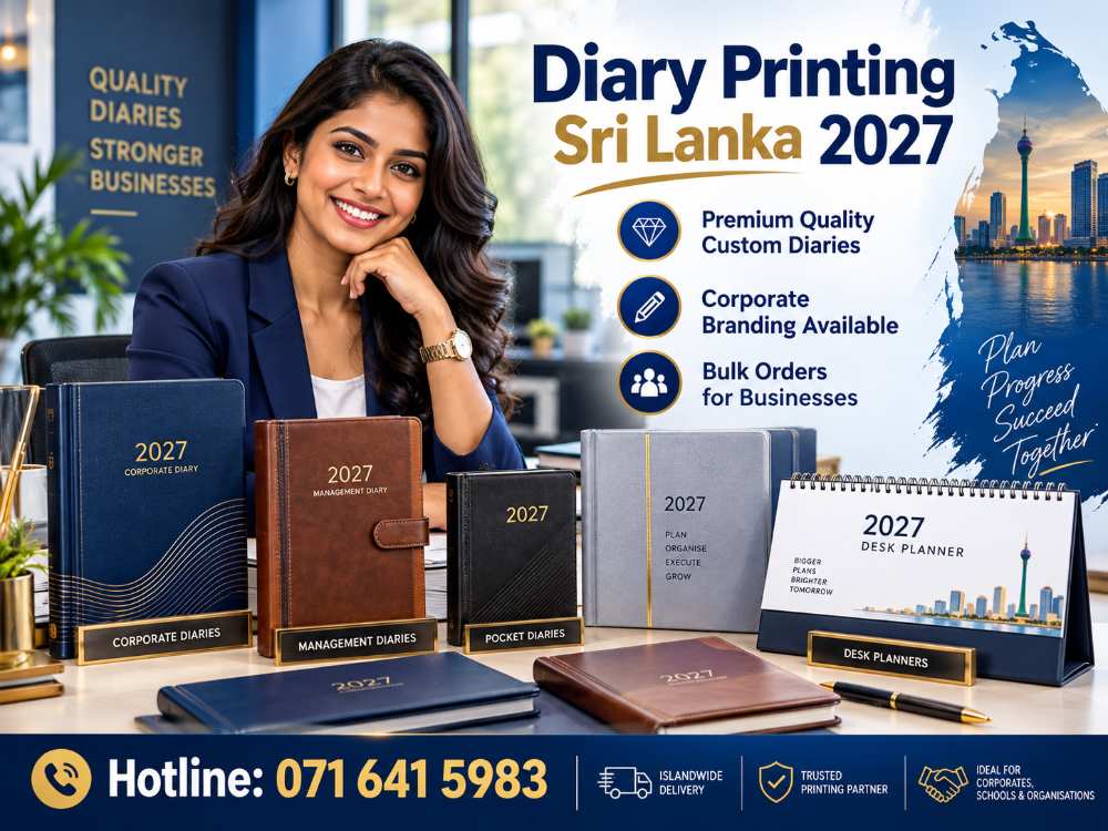Diary Printing Sri Lanka 2027. Mangement diary, poket diary, organized diary in Sri Lanka