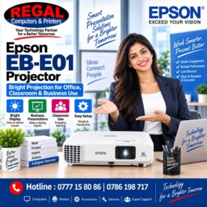 Epson EB-E01 Projector Price in Sri Lanka.