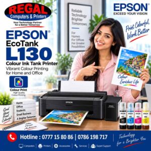 Epson L130 Printer Price in Sri Lanka. Colour Ink tank Printer