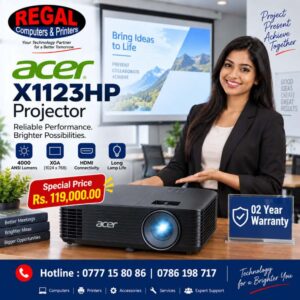 Acer X1123HP Projector Price in Sri Lanka. 4000 Lumens outdoor Projector