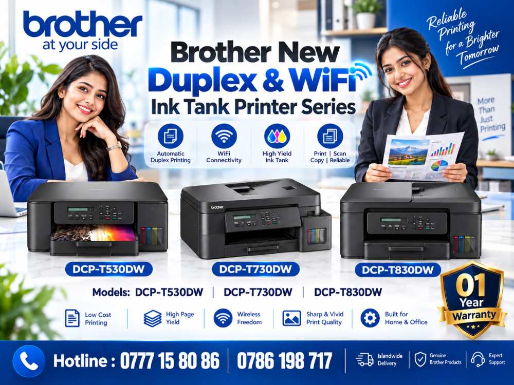 Brother Printers Sri Lanka. Brother DCP-T530 DCP-T730 DCP-T830 Printers