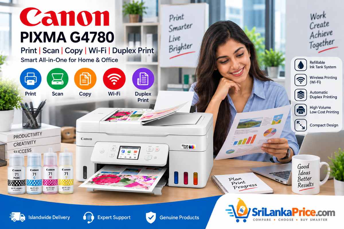 Canon PIXMA G4780 Printer Price in Sri Lanka Duplex Colour Copier